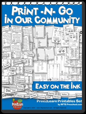 cover image of OUR COMMUNITY (PRINT-N-GO) B&W ACTIVITIES